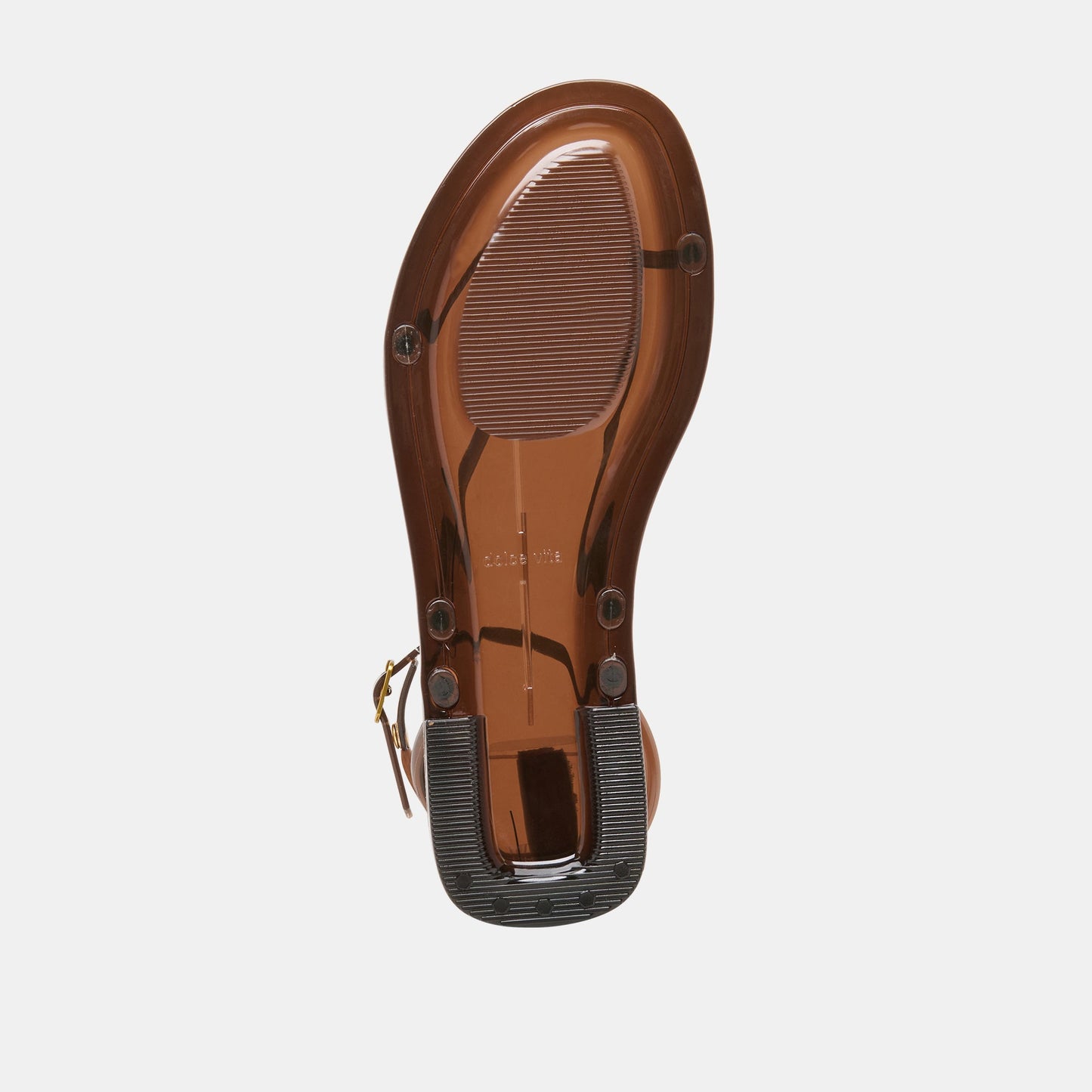 Dolce Vita "Kenley" Vinyl Sandal - Chocolate Jelly