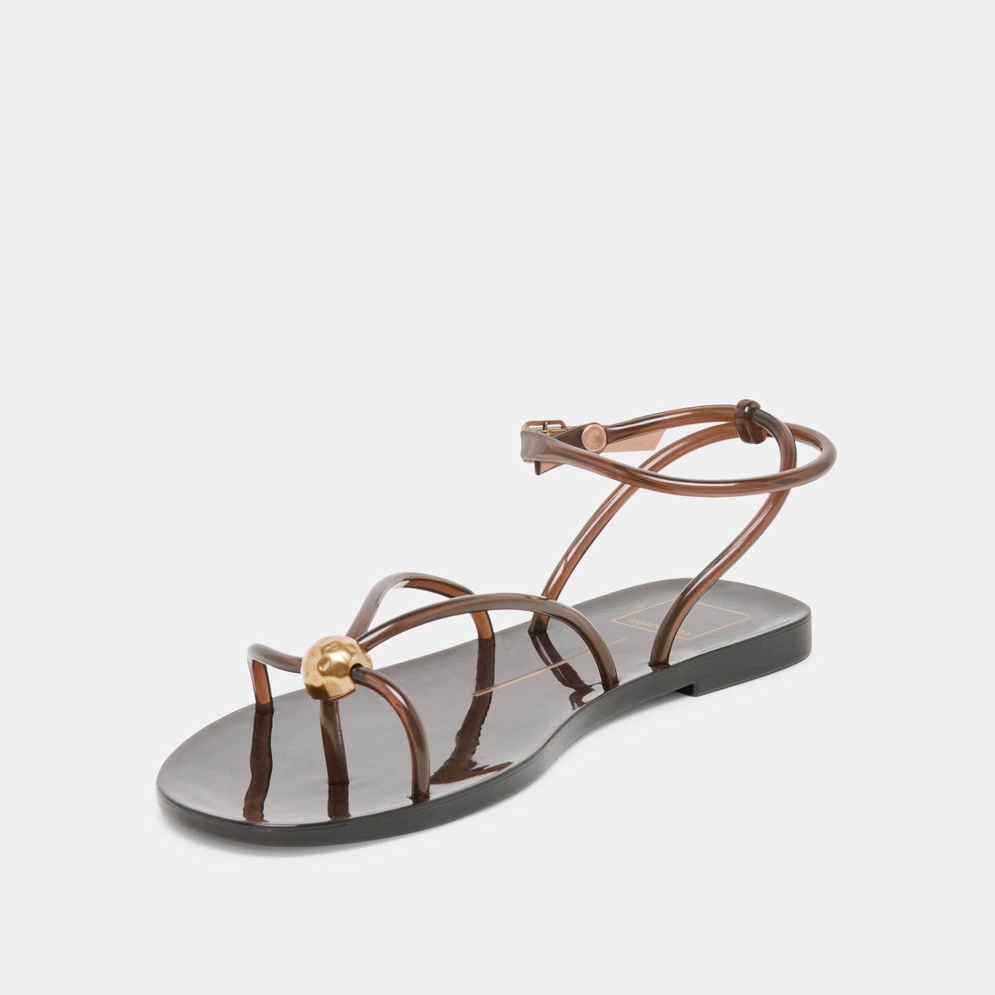 Dolce Vita "Kenley" Vinyl Sandal - Chocolate Jelly