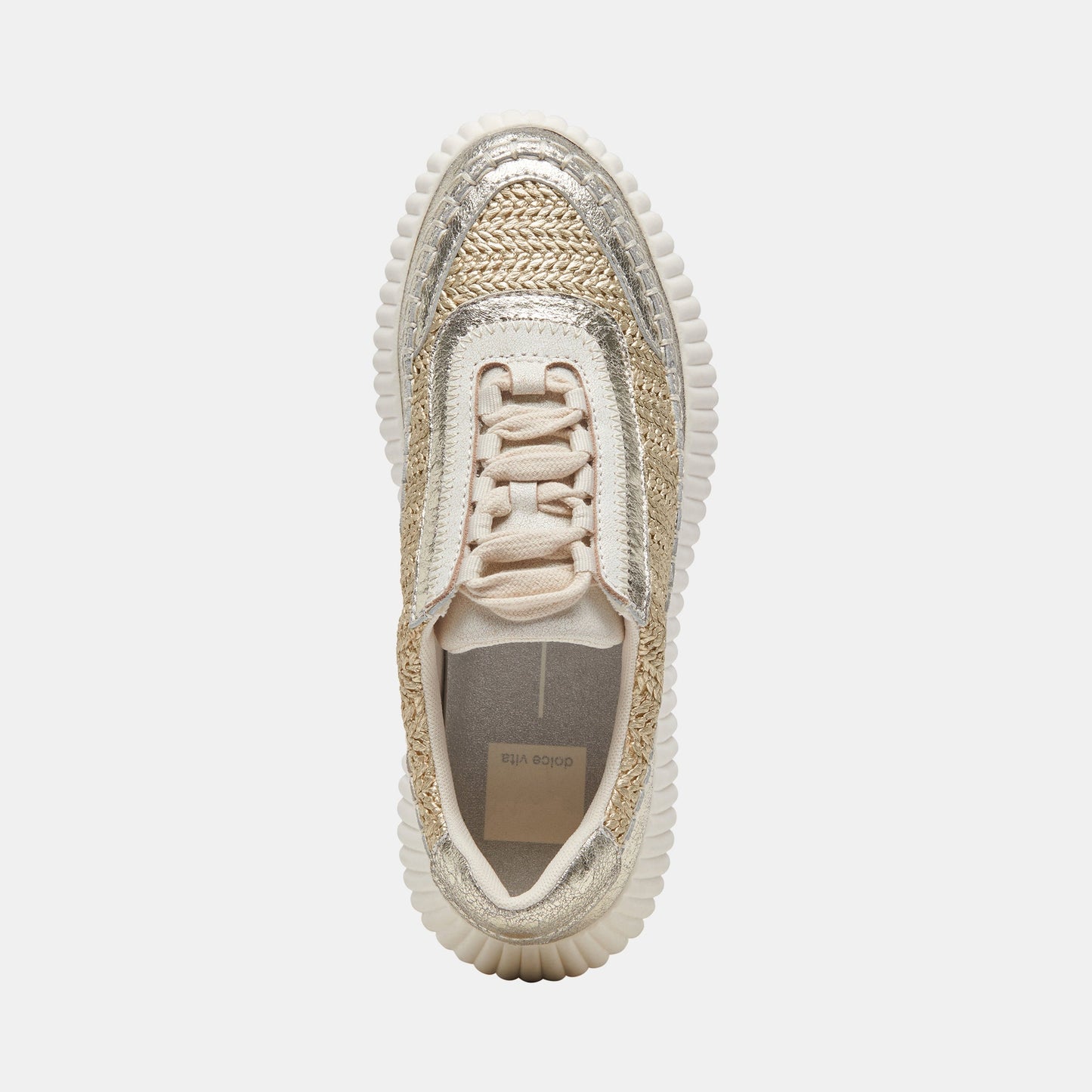 Dolce Vita "Dolen" Sneaker-Gold Knit