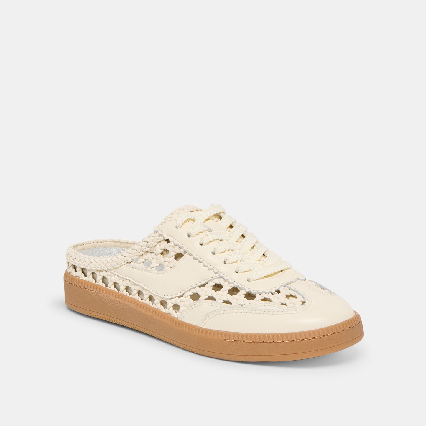 Dolce Vita "Notice" Slide Woven Sneakers- Off White Woven Stella