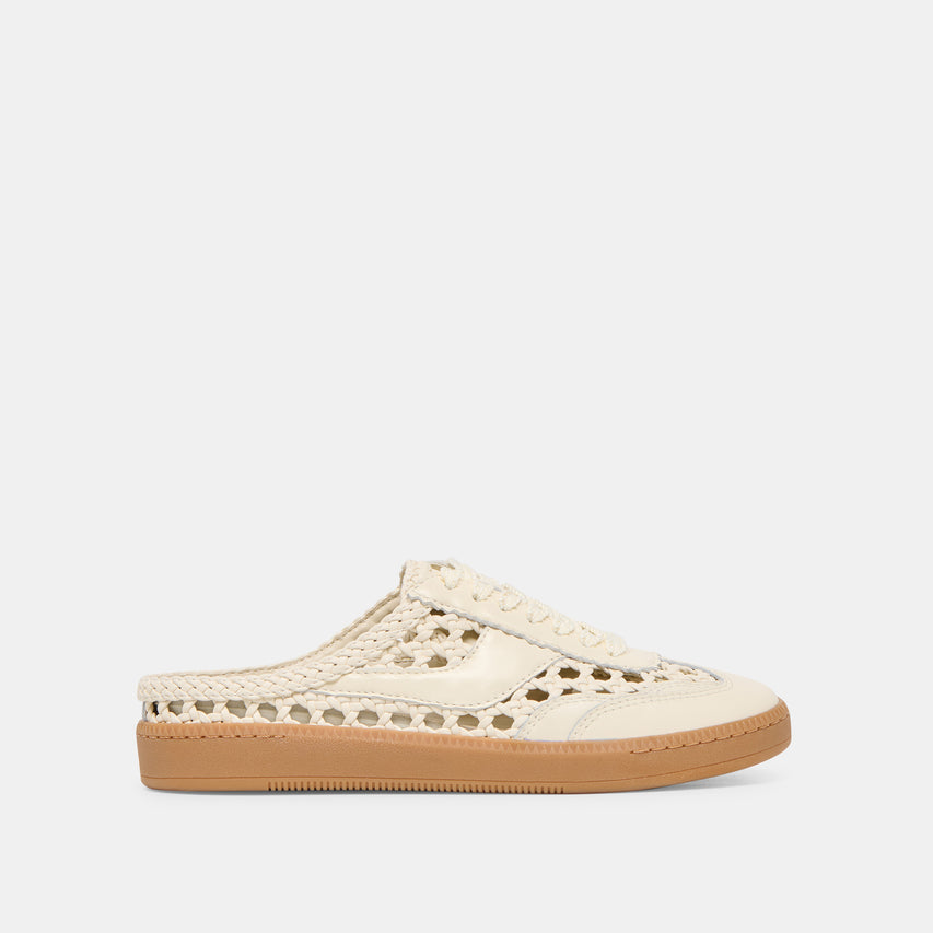 Dolce Vita "Notice" Slide Woven Sneakers- Off White Woven Stella