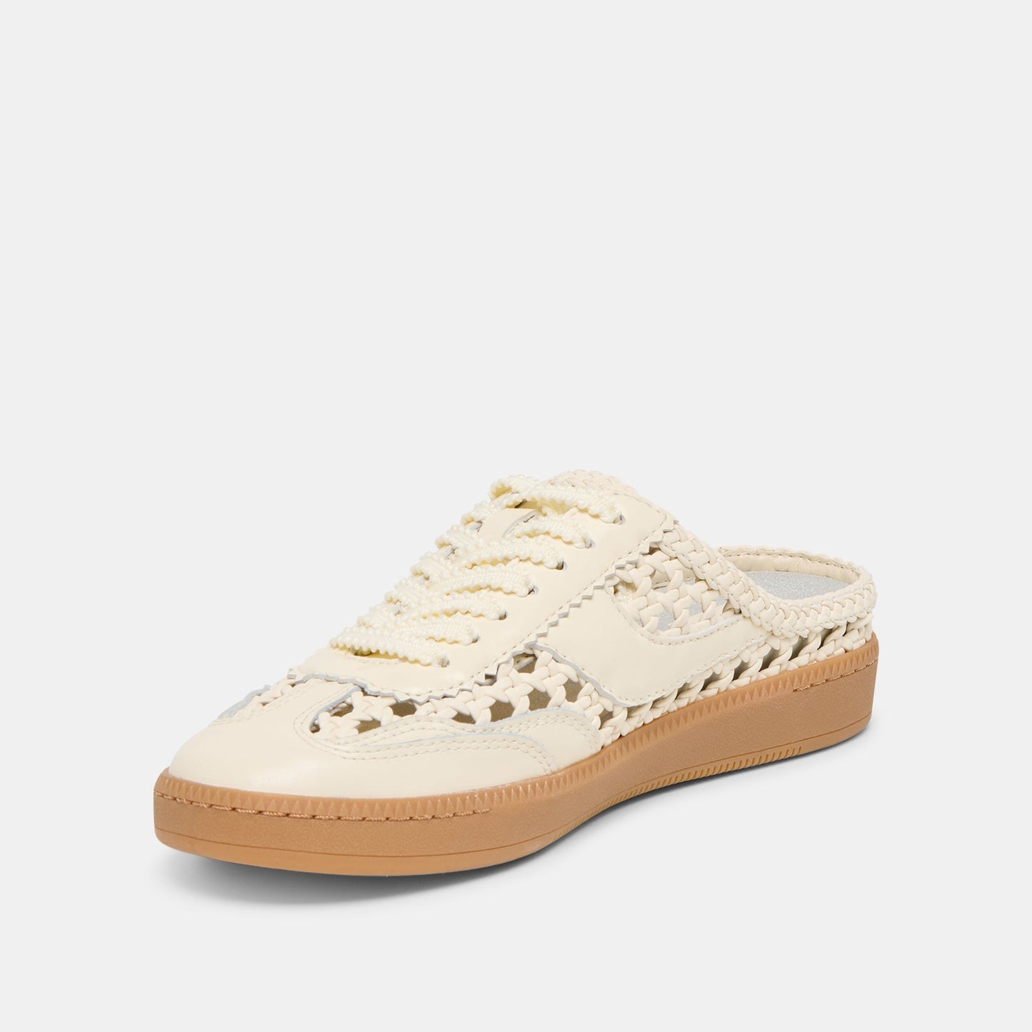 Dolce Vita "Notice" Slide Woven Sneakers- Off White Woven Stella