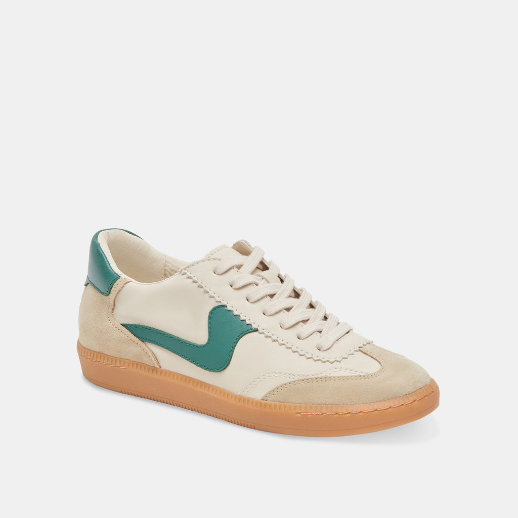 Dolce Vita "Notice" Sneaker-White Green Leather