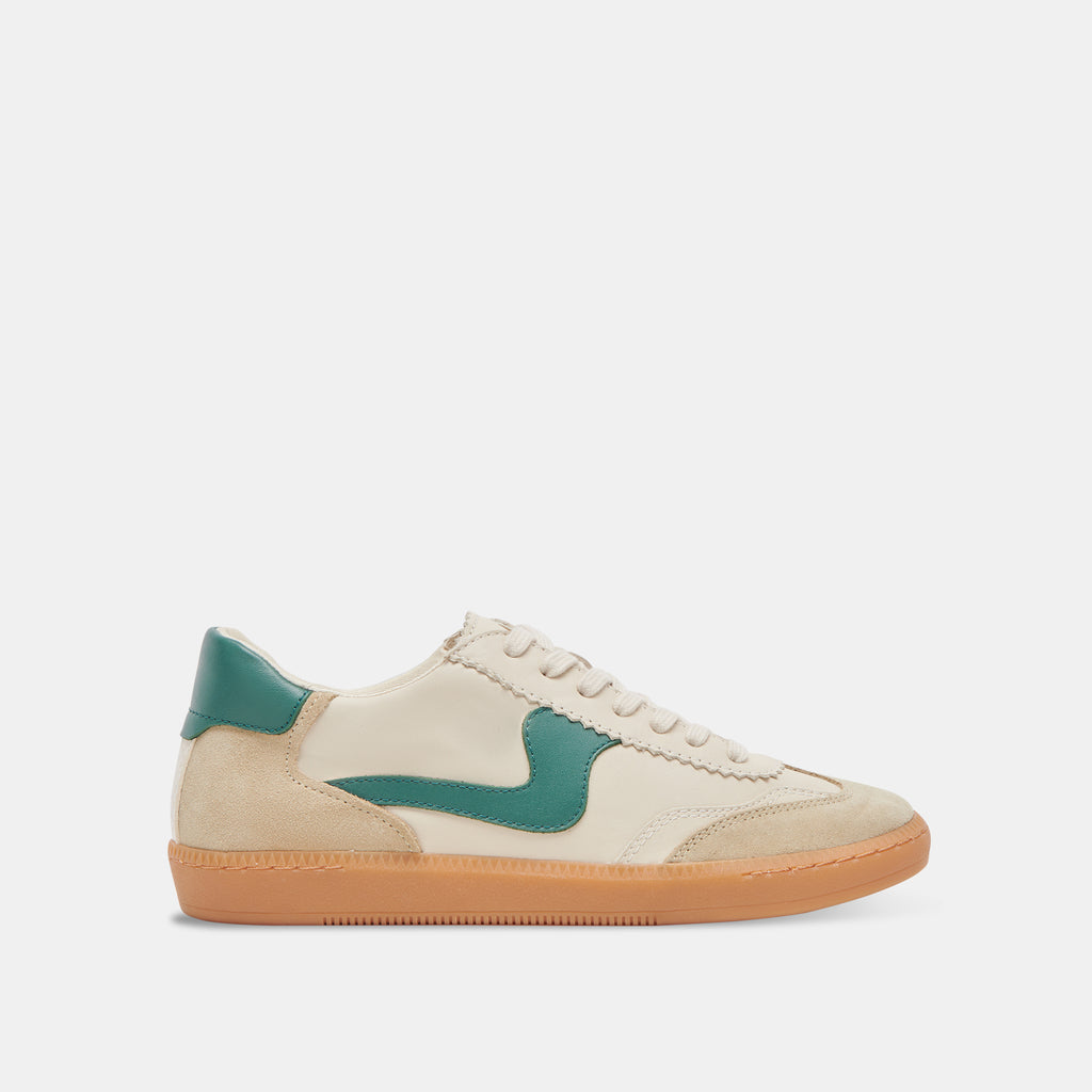 Dolce Vita "Notice" Sneaker-White Green Leather