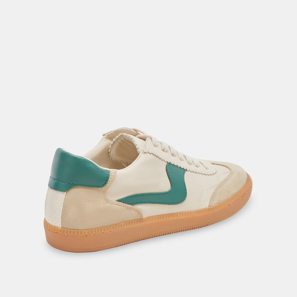 Dolce Vita "Notice" Sneaker-White Green Leather