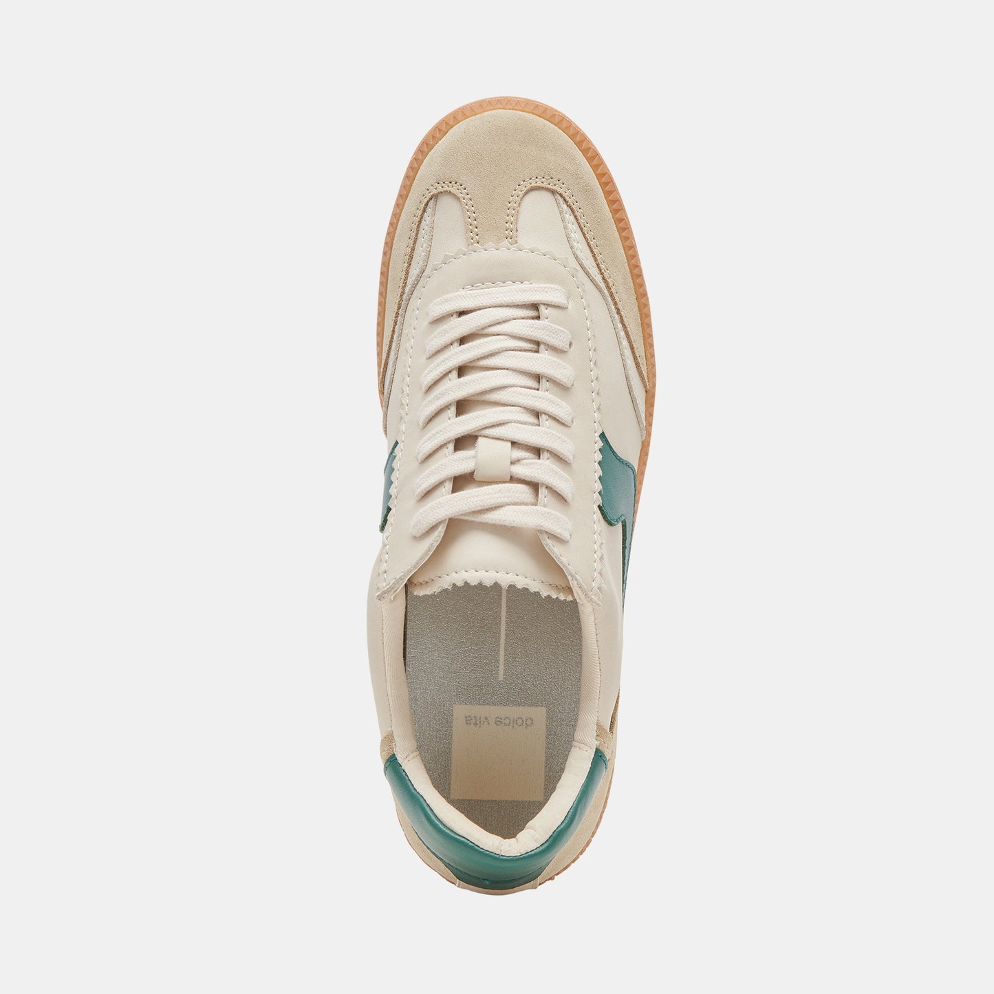 Dolce Vita "Notice" Sneaker-White Green Leather