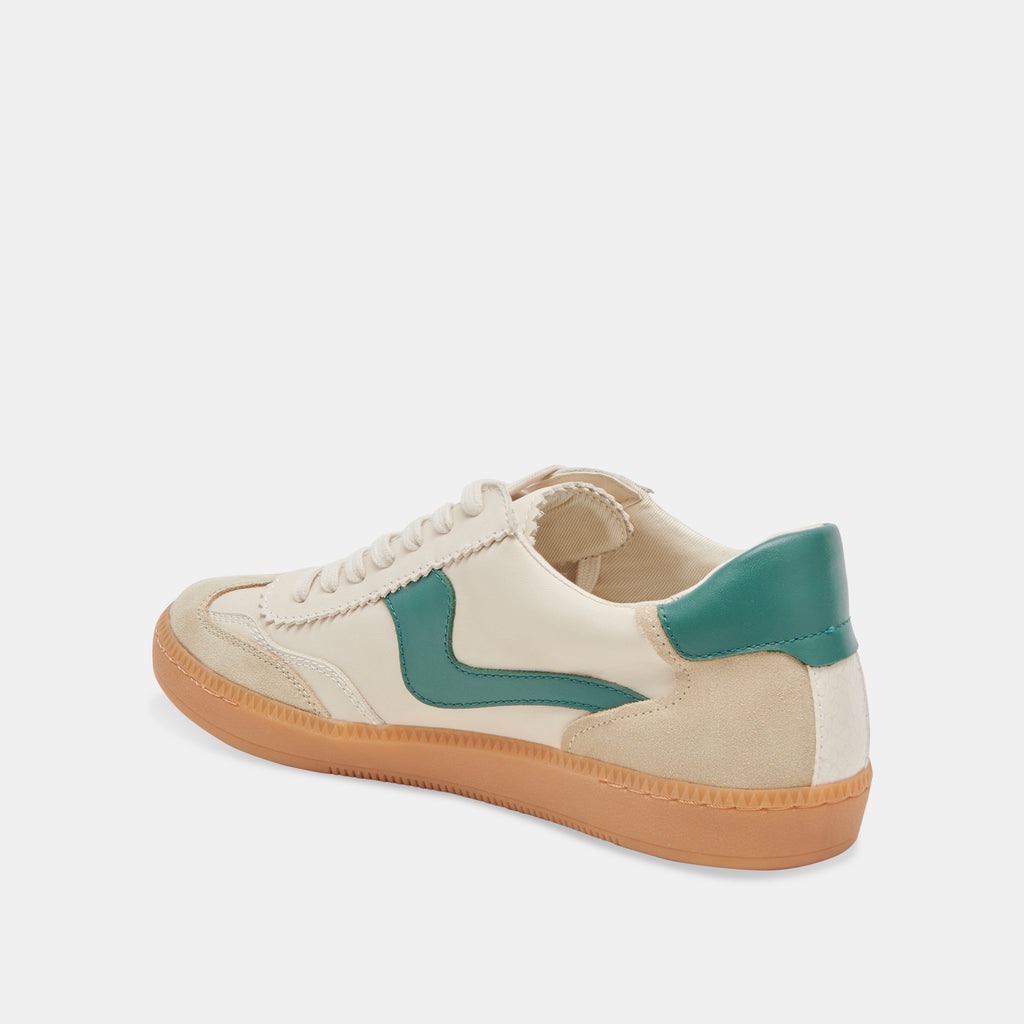 Dolce Vita "Notice" Sneaker-White Green Leather