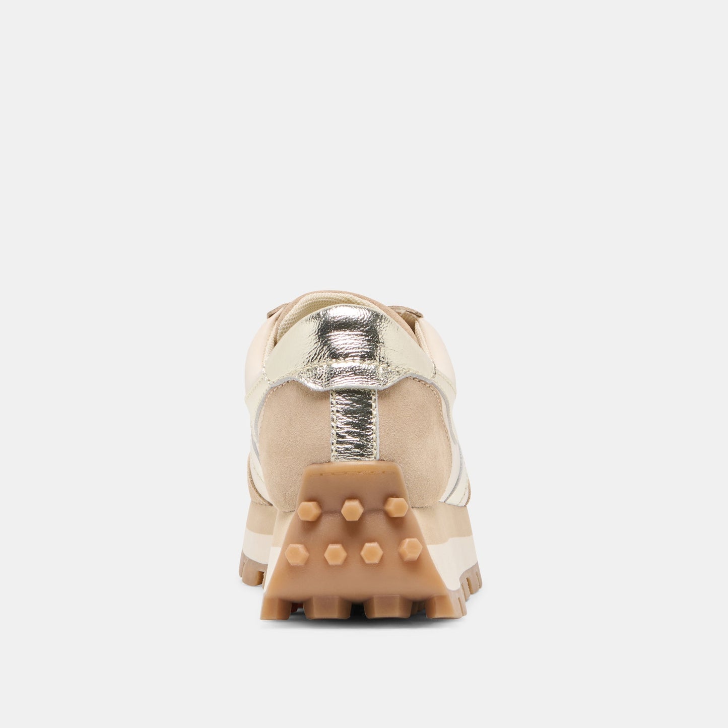 Dolce Vita "Tresa" Sneakers-White Gold Suede