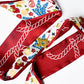 Saturday Silks "Texas Star" Skinny Scarf Slider-Gold