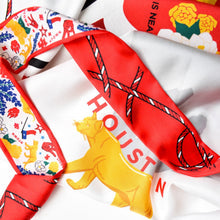 Saturday Silks "Houston Cougars" Skinny Scarf