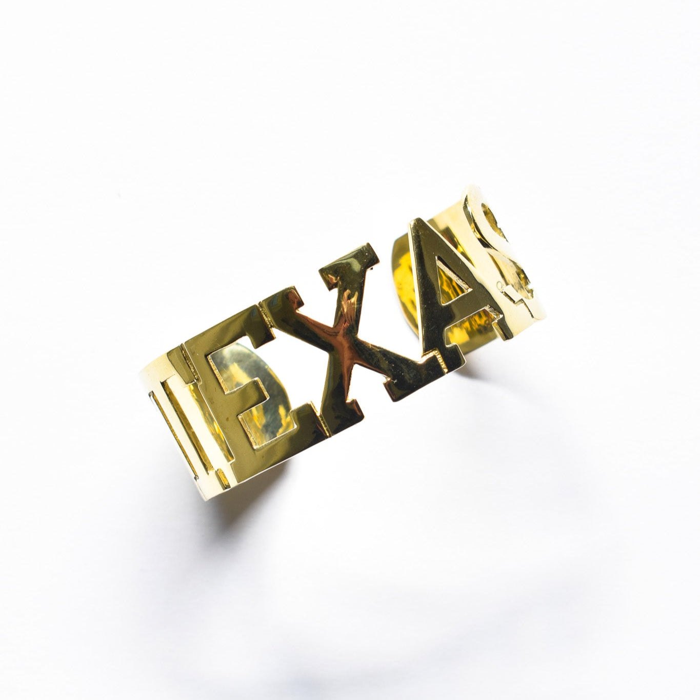 Saturday Silks "Texas"Gameday Cuff Bracelet-Gold