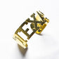 Saturday Silks "Texas"Gameday Cuff Bracelet-Gold