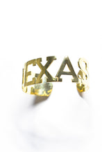 Saturday Silks "Texas"Gameday Cuff Bracelet-Gold