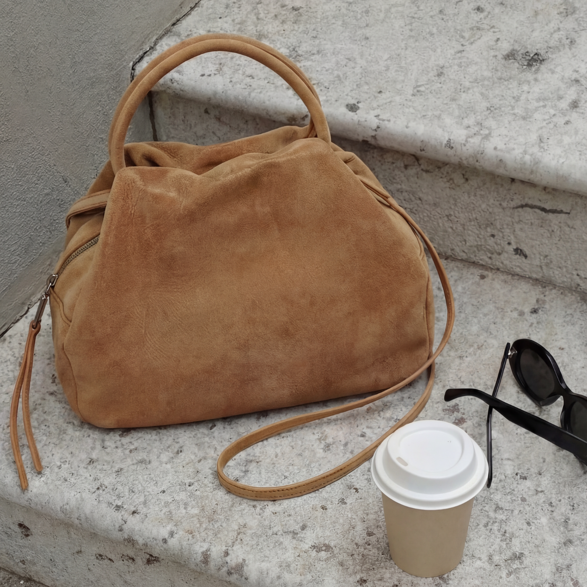 Hobo Bags “Darling” Small Satchel - Whiskey