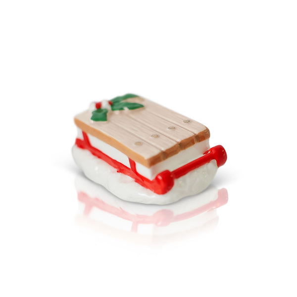 A444 Nora Fleming "Ho Ho Whoa"(Sled) Mini