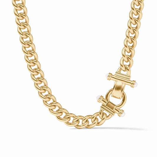 Julie Vos "Dolce Demi Link Necklace"- Pearl