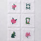 Printfresh Linen Cocktail Napkins- Mahjong Menagerie