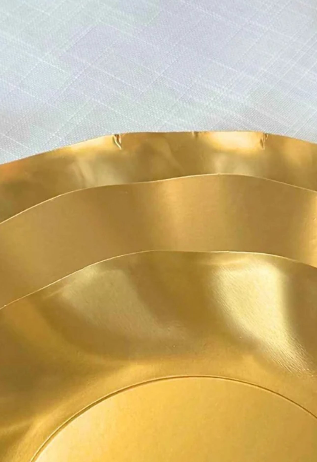 Sophistiplate Wavy Salad Plate-Satin Gold