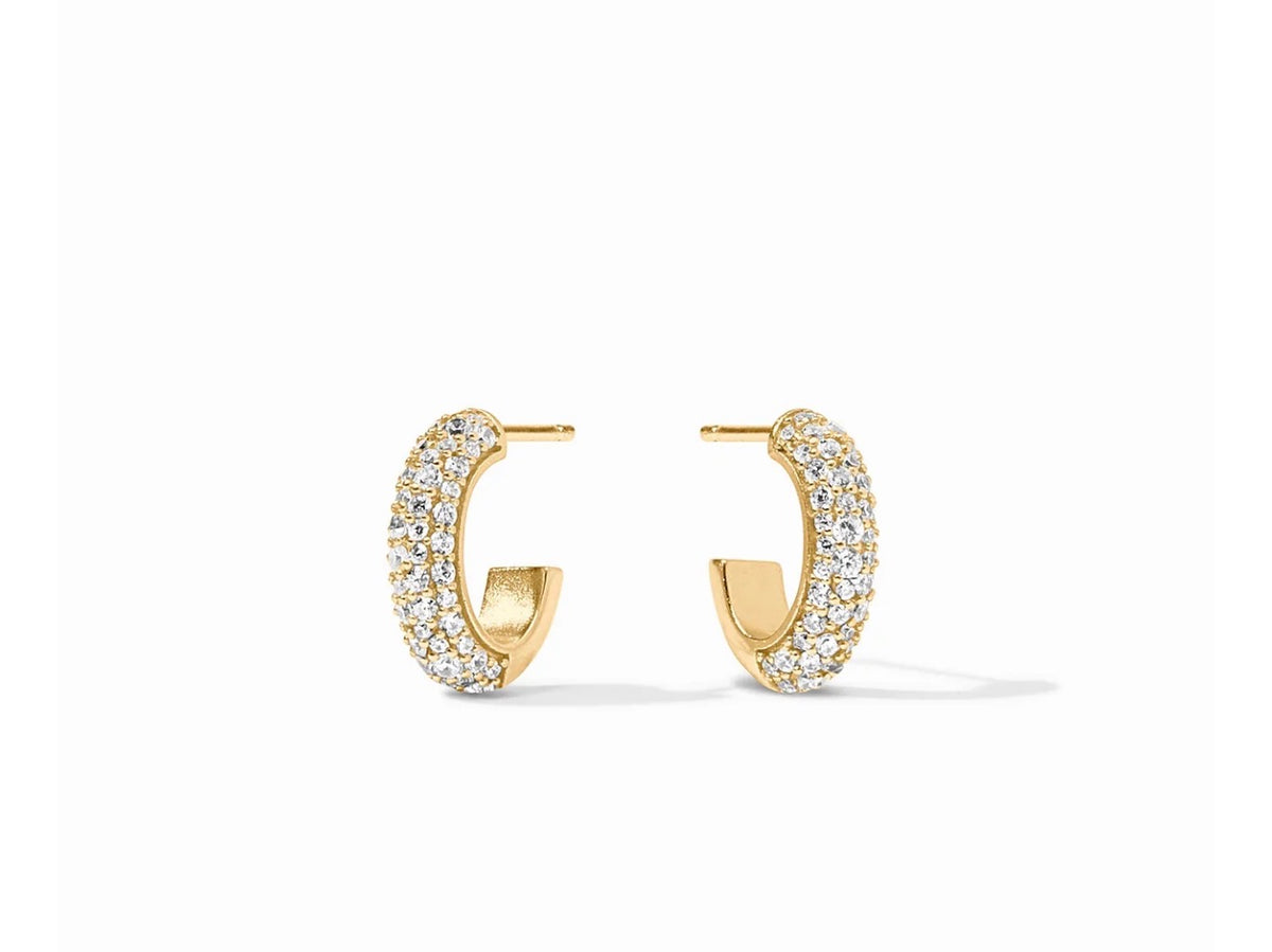 Julie Vos “Stardust” Hoop - Gold/CZ Small