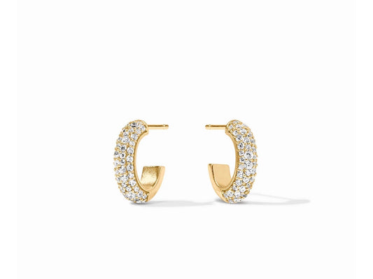Julie Vos “Stardust” Hoop - Gold/CZ Small