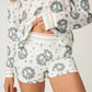 PJ Salvage "Joy to the World" Sleep Short-Ivory