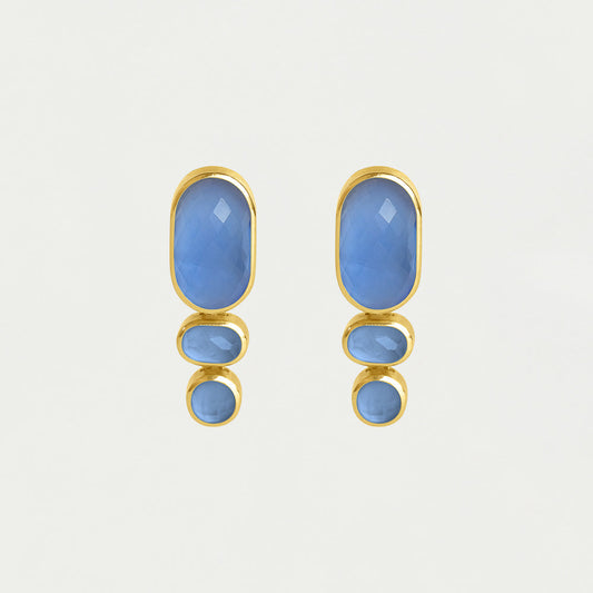 Dean Davidson "Mercer" Gemstone Statement Drop Earring-Iridescent Midnight Blue