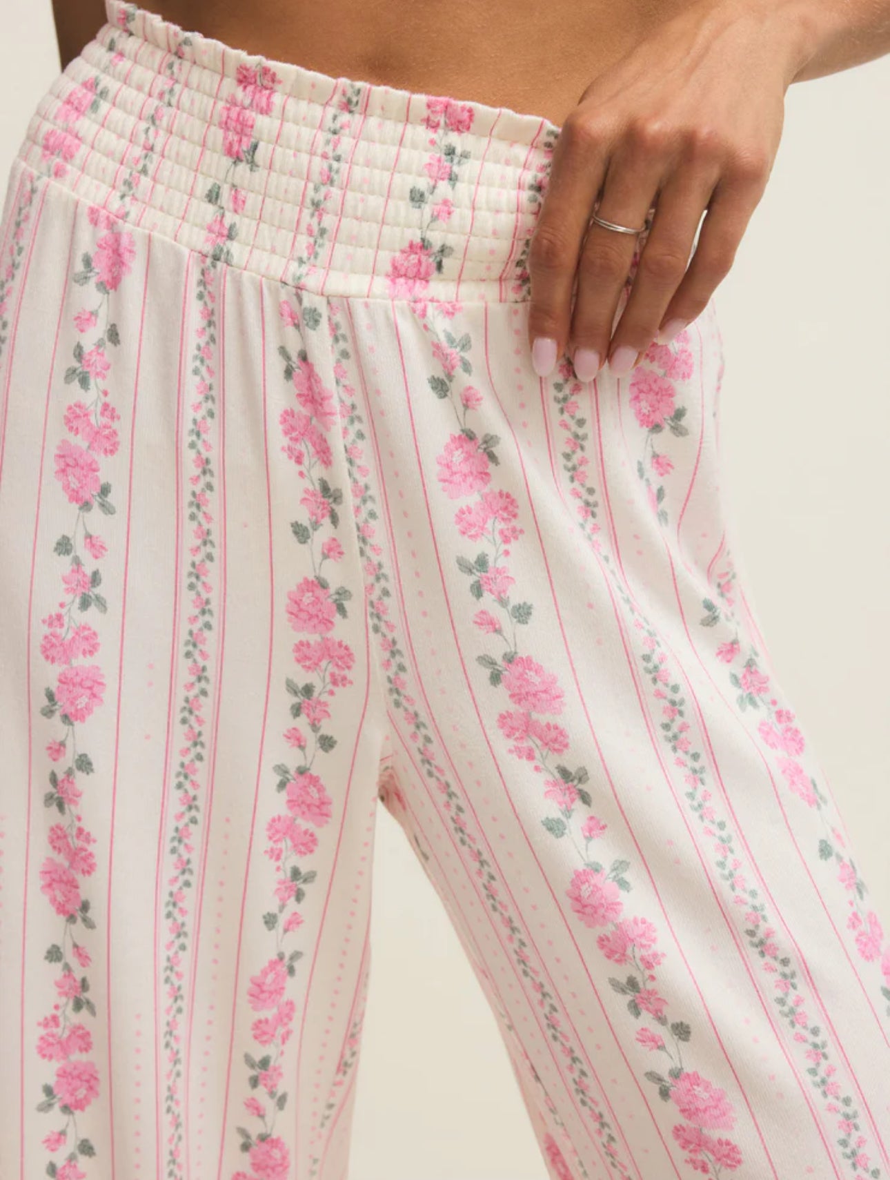 Z Supply Dawn Boudoir Pant-Vanilla Ice