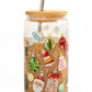 1 Canoe 2 "Around the Tree" Glass Can with Straw