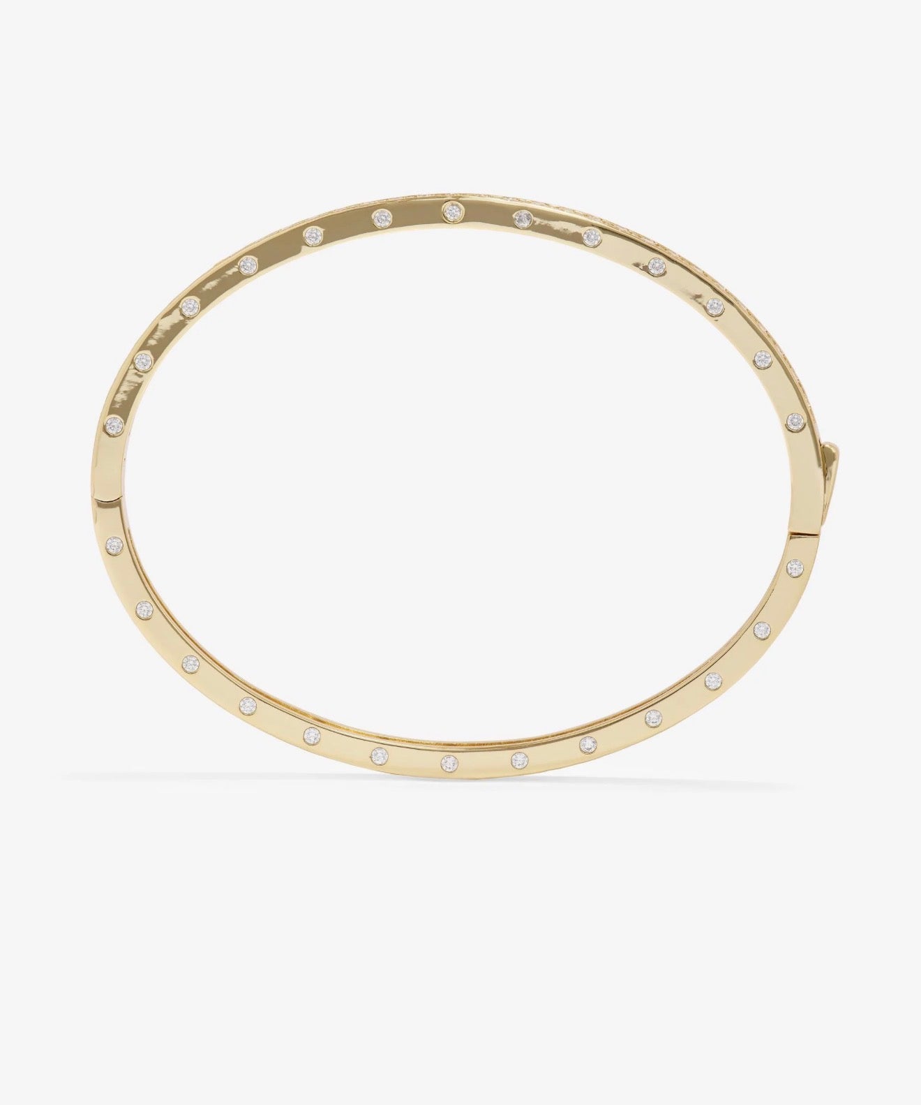 Melinda Maria “Ashley” Pavé Cuff-Gold/White