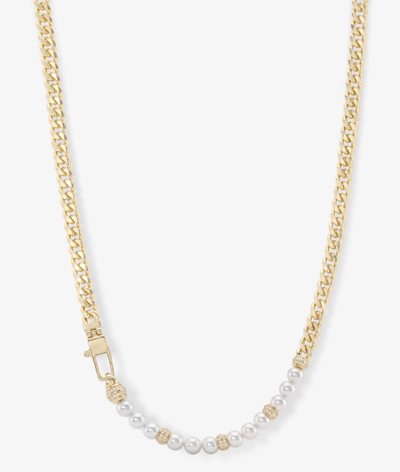 Melinda Maria “Julian Loves Pearl” 5mm Necklace-Gold