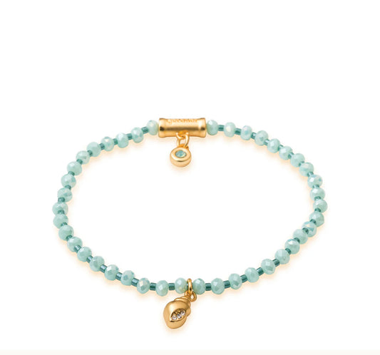 Spartina 449 Twinkle Stretch Bracelet-Sea Foam/Shell