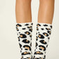 PJ Salvage Cozy Crew Socks-Cheetah