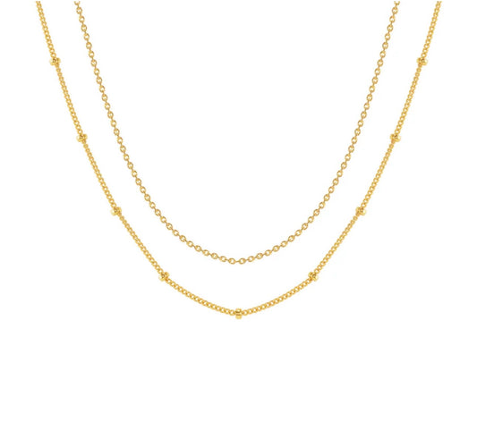 LeMel Favorite Mixed Layering Chain-Gold