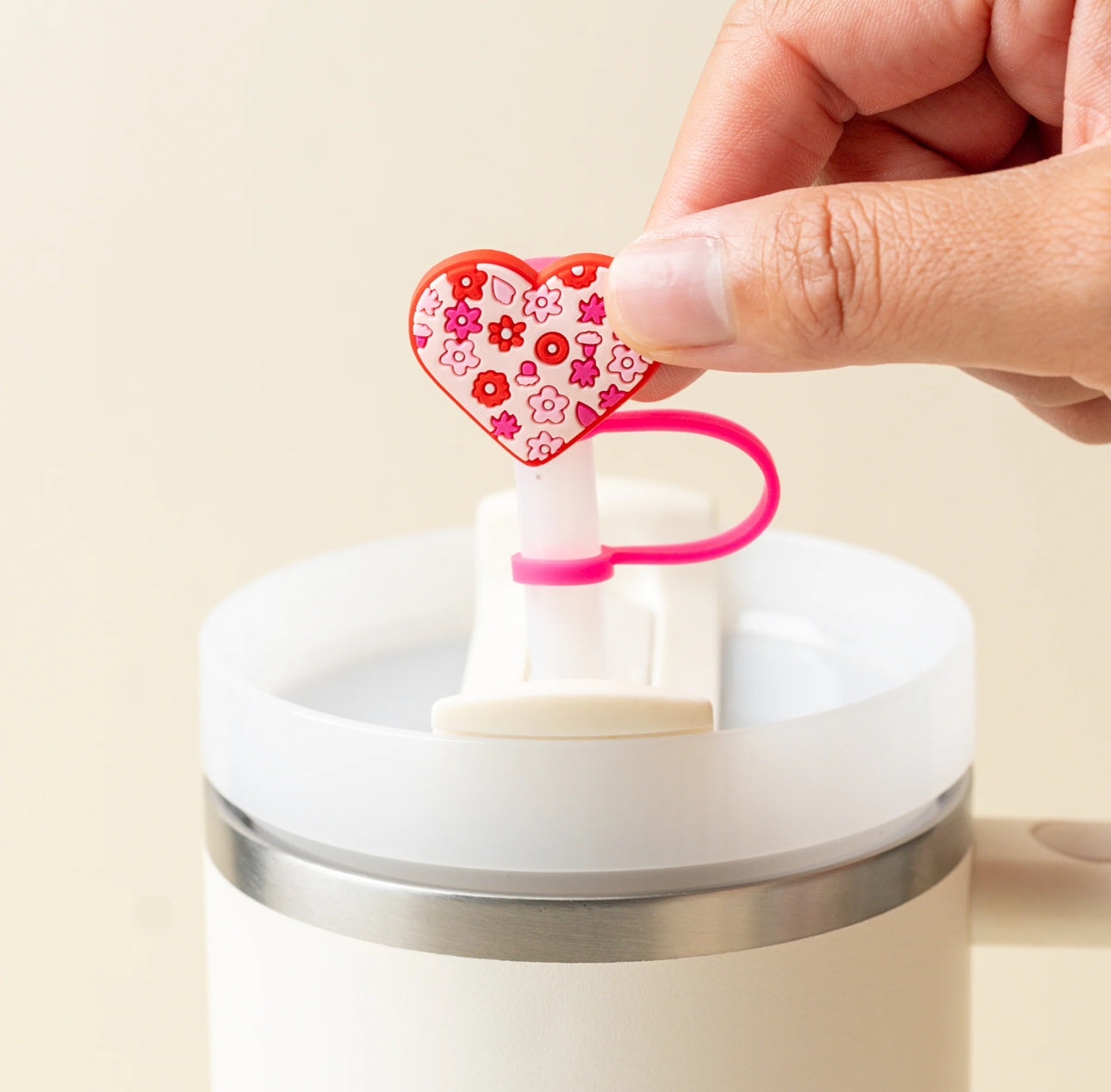 The Darling Effect Straw Topper-Hugs & Kisses