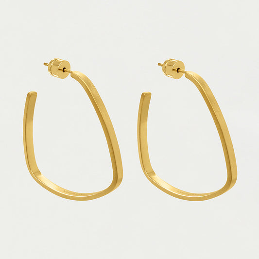 Dean Davidson Small Square Hoops-Gold