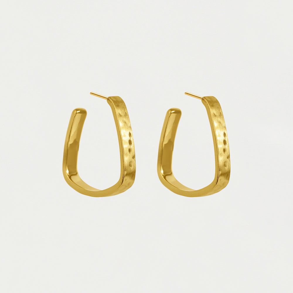 Dean Davidson Nomad Mini Square Hoops - Gold