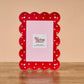 The Darling Effect Rectangle Scalloped Acrylic Frame-Tiny Hearts