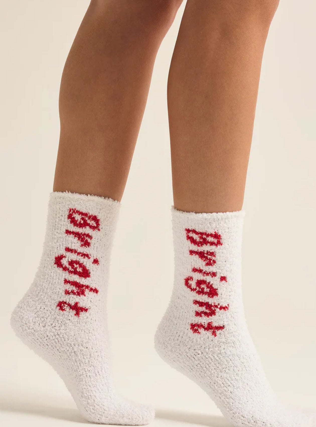 Z Supply Bright & Merry 2 Pack Socks-Haute Red