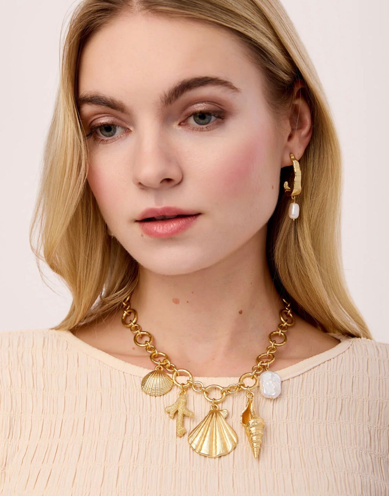 Spartina 449 Beachcomber Toggle Necklace 18"-Gold