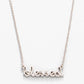 Spartina 449 Sea La Vie 18” Necklace-Blessed Script - Silver