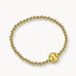 Kendra Scott Softball Stretch Bracelet-Gold Chartreuse Magnesite