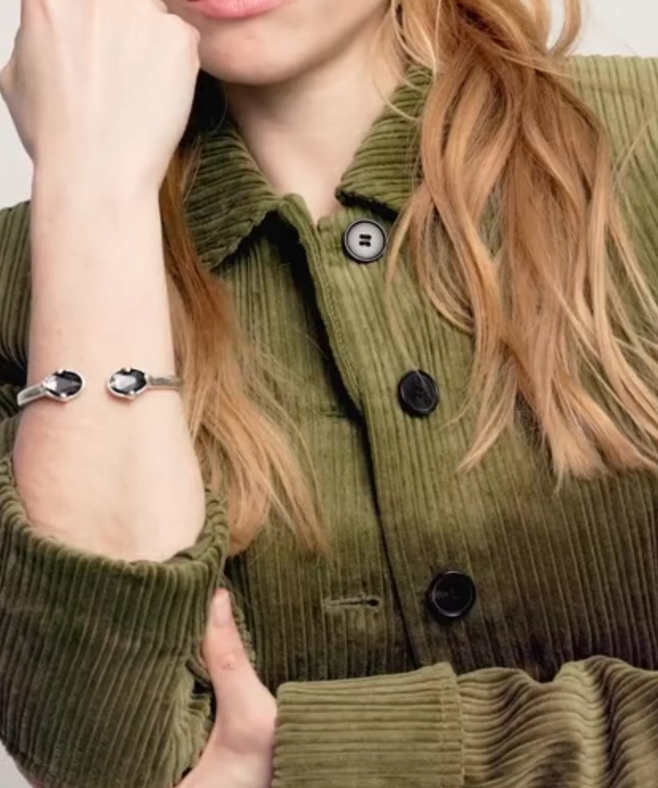 Uno de 50 “Ser Deslumbrante” (be stunning) Bangle Bracelet- Silver/Black