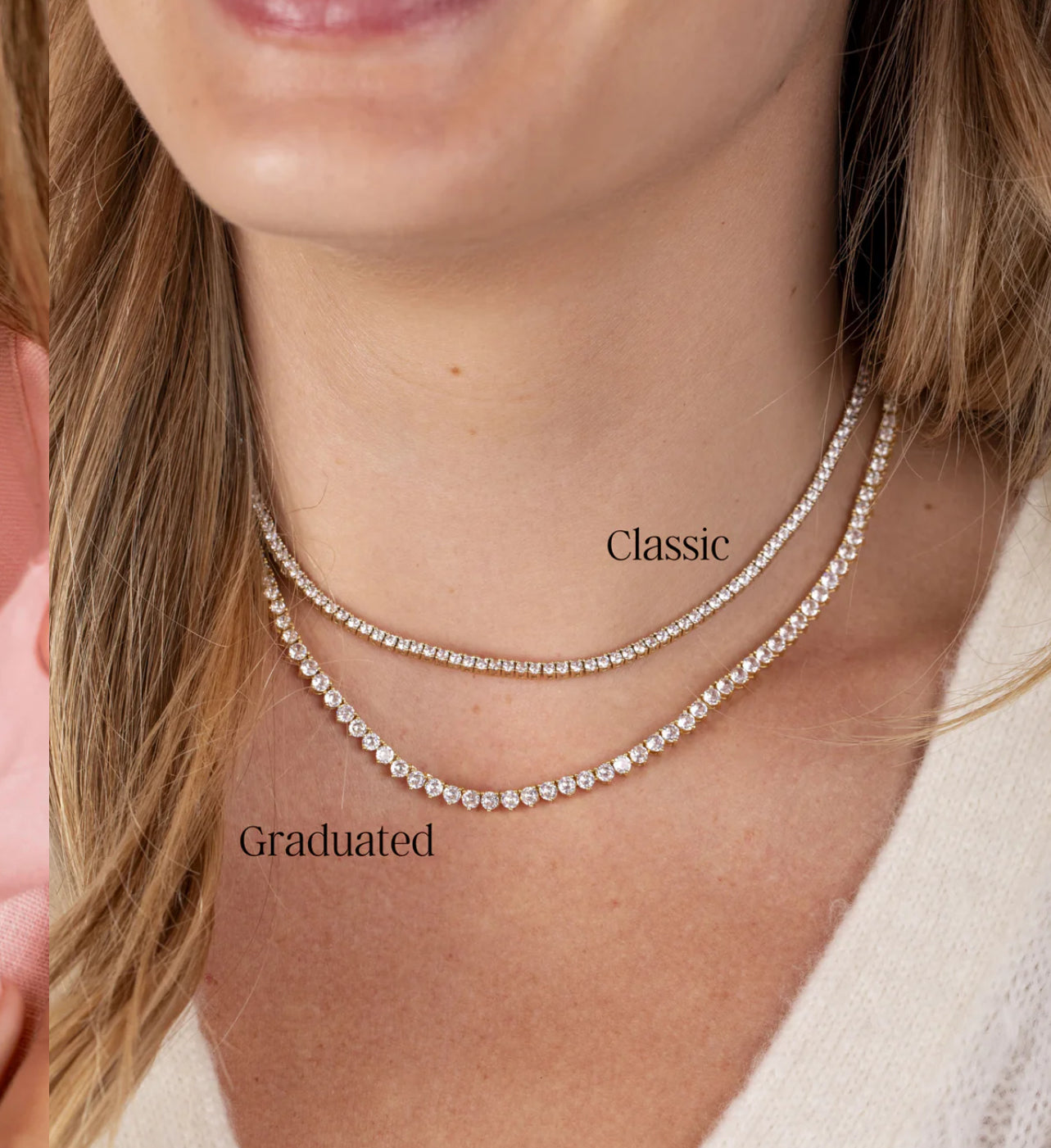LeMel Graduated CZ Tennis Necklace