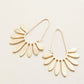 Spartina 449 Palmetto Hoop Earrings-Gold