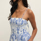 Z Supply Nadine Palm Maxi Dress- Nautical