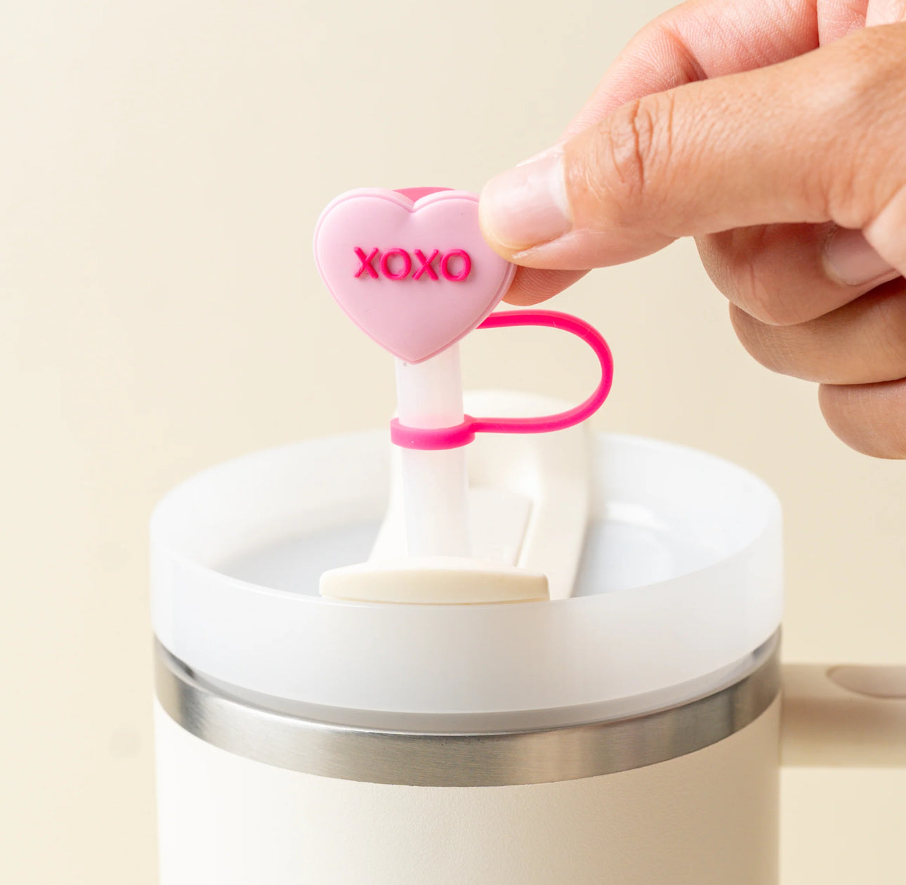 The Darling Effect Straw Topper-Hugs & Kisses