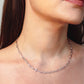 Rizen Chain Breaker Cross Necklace-Silver