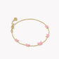 Kendra Scott Lillia Butterfly Enamel Delicate Bracelet-Gold Pink Enamel