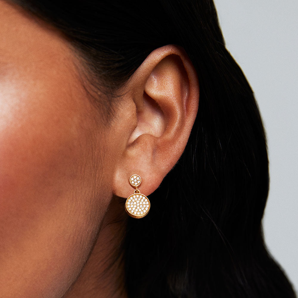 Dean Davdson Petit Pave Droplet Earrings