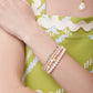 Spartina 449 Sparkle Stretch Bracelet Stack- Cream